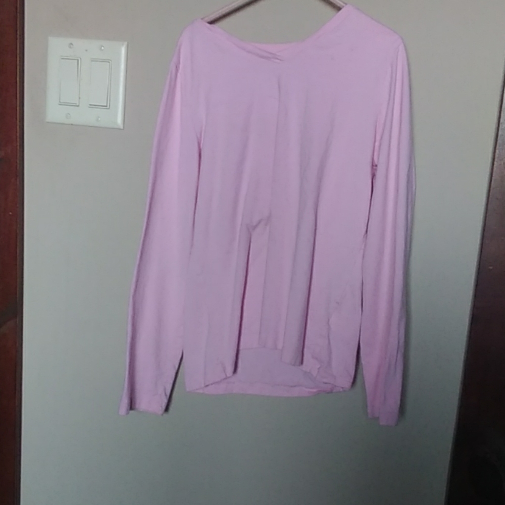 Pink long sleeve tee